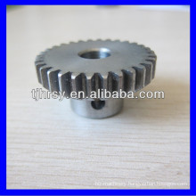 Module 1 Steel pinion gear with hub